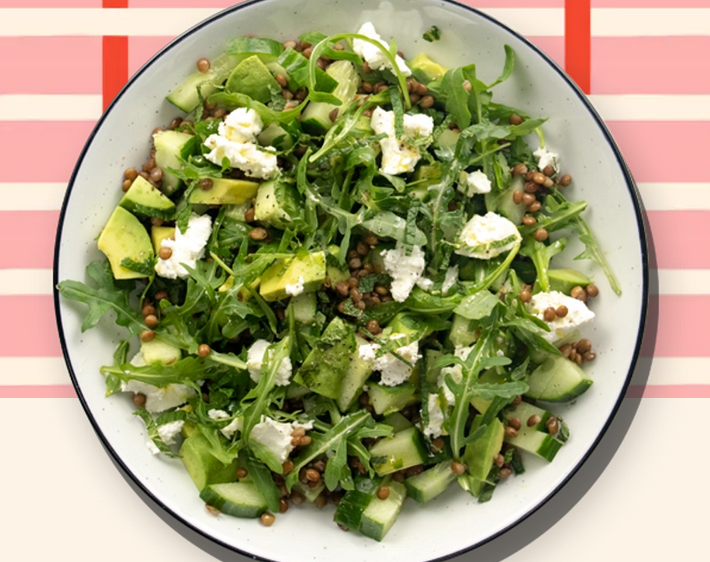 Salade Avocat Lentilles